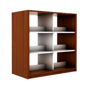 Rak Buku/Perpustakaan 2 sisi sedang, type RBP-DSK